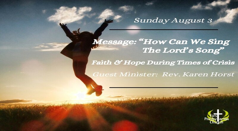 Sunday August 3 Service