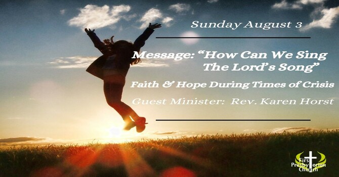 Sunday August 3 Message