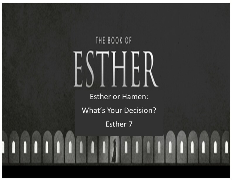 Esther or Haymen: Who Are You? 