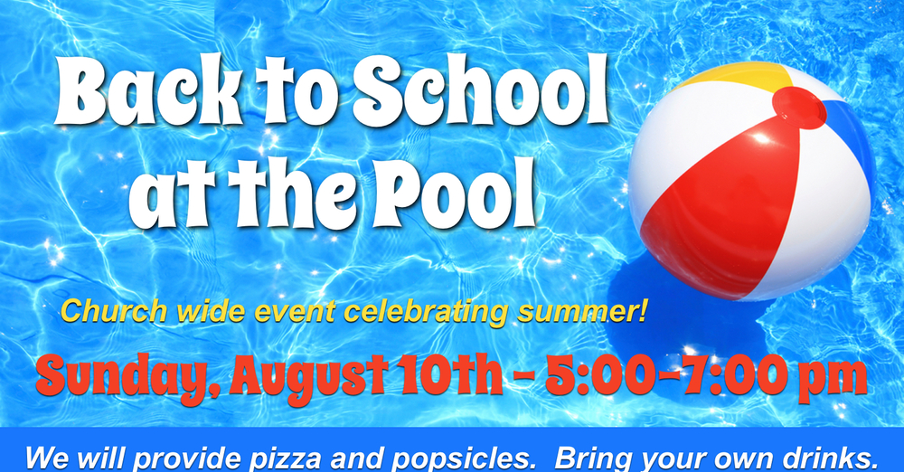 Back to School at the Pool