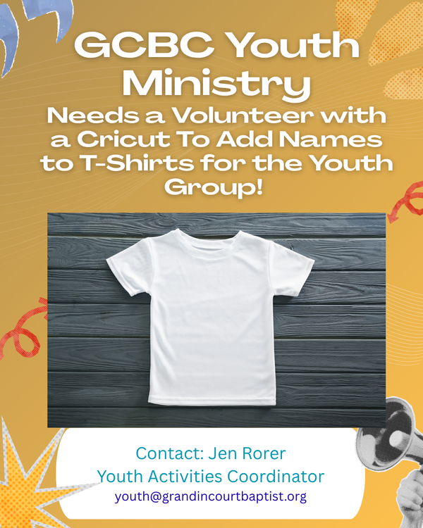 Youth Ministry Needs Assistance! 