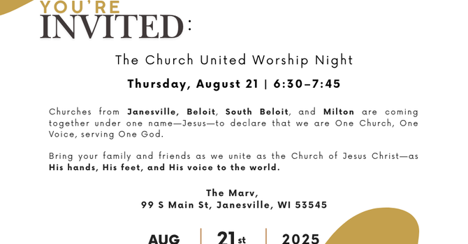 The Church United Outdoor Worship Night