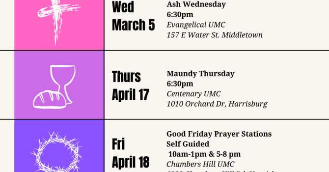 Lent and Easter 2025 image