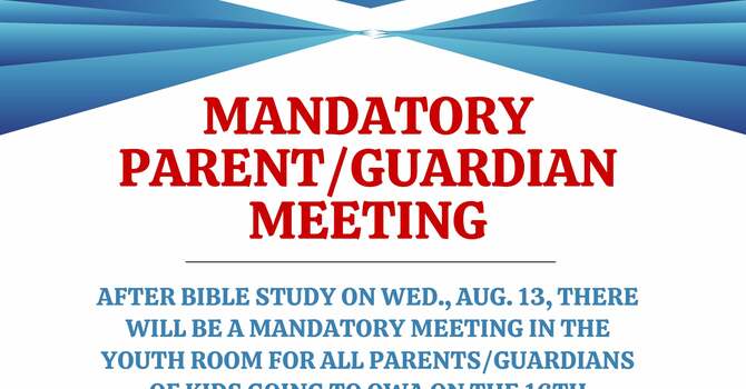 Mandatory Meeting