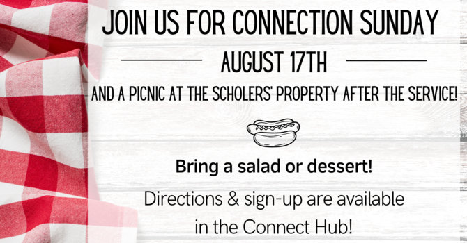 Connection Sunday & Church Picnic