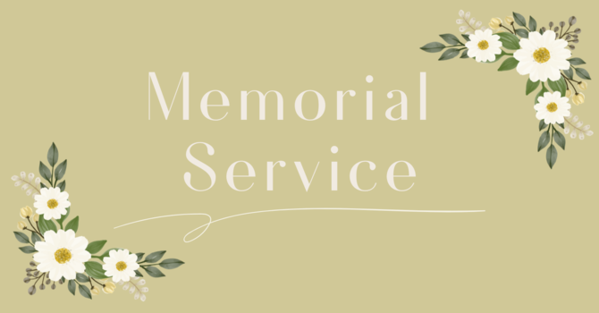 Memorial Service for Frieda Kruchak