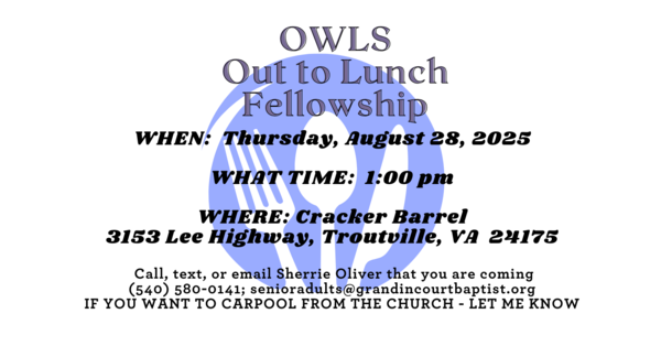OWLS OUT TO LUNCH
