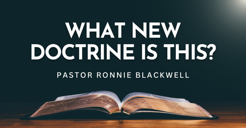 What New Doctrine Is This?