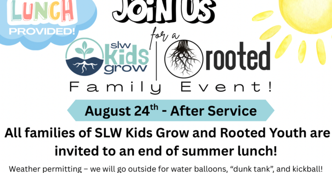 Kids Grow/Rooted Youth End of Summer Lunch & Fun