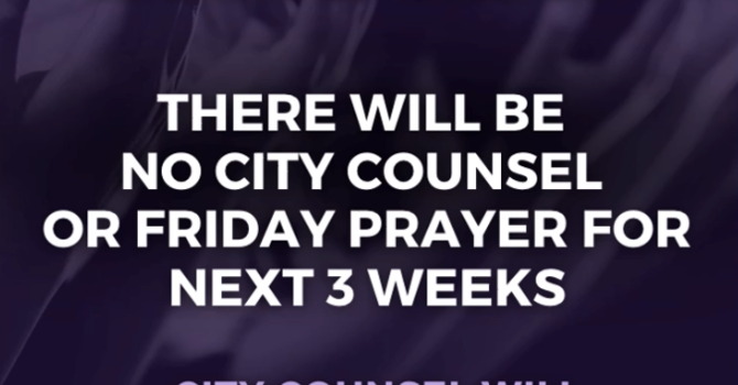 City Counsel Summer Break