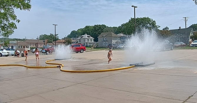 Council Bluffs Fire Hosted Hydrant Party at Broadway image