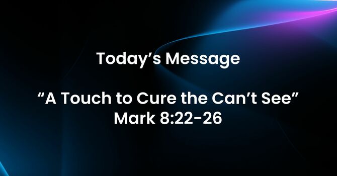A Touch to Cure the Can’t See