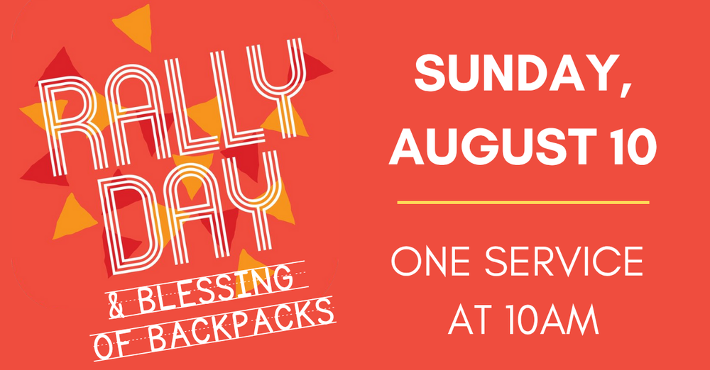Rally Day & Blessing of the Backpacks