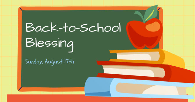 Back-to-School Blessing