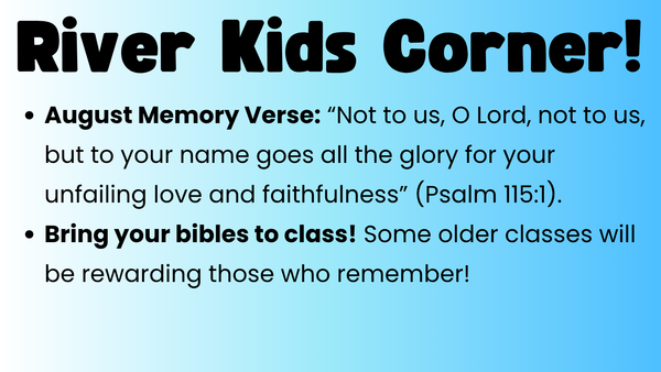We love our River Kids!