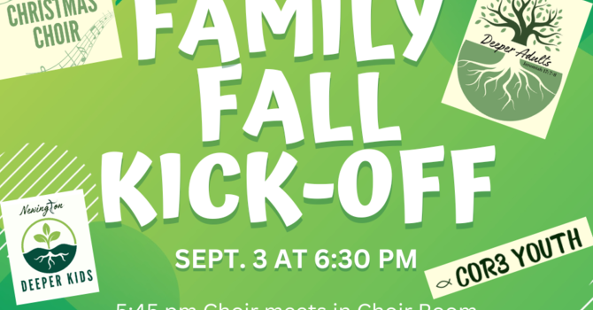 Wednesday Fall Family Kickoff