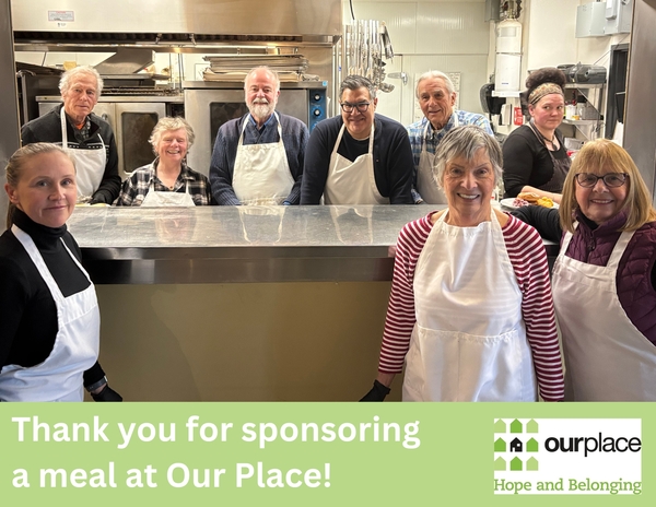 Our Place:  we're serving lunch!