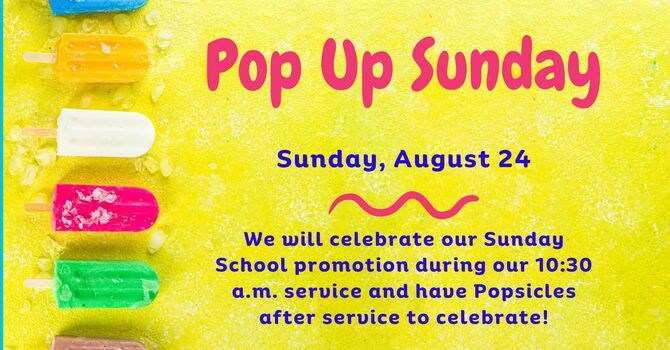 Pop Up Sunday