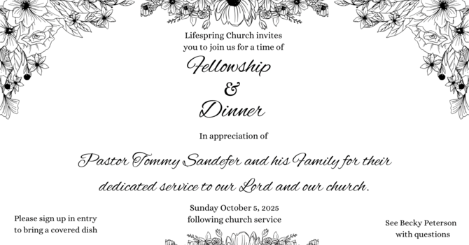 Appreciation Dinner