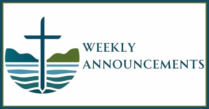 Weekly Announcements image