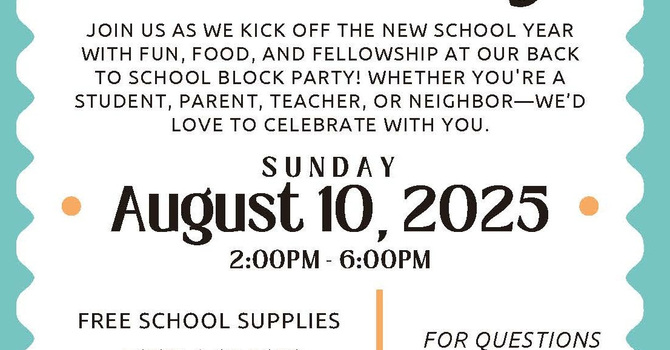 Back-to-School Block Party! image