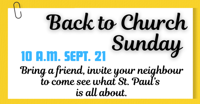 Back to Church Sunday