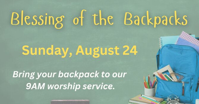 Blessing of the Backpacks