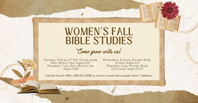 Women’s Fall Bible Studies