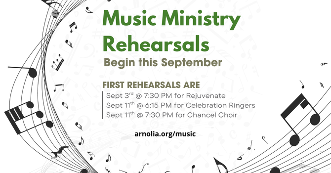 Music Ministry Fall Rehearsals
