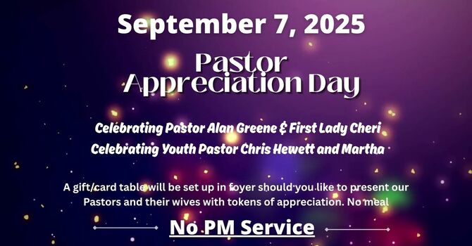 Pastor Appreciation Day