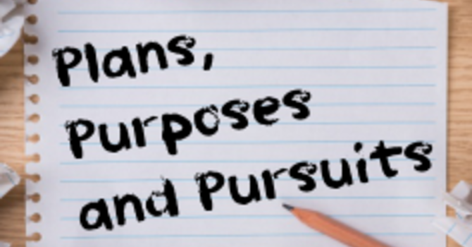 Plans, Purposes and Pursuits