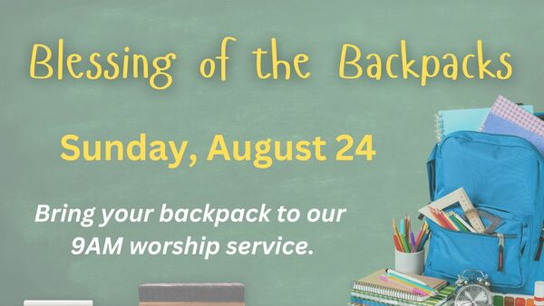 Blessing of the Backpacks