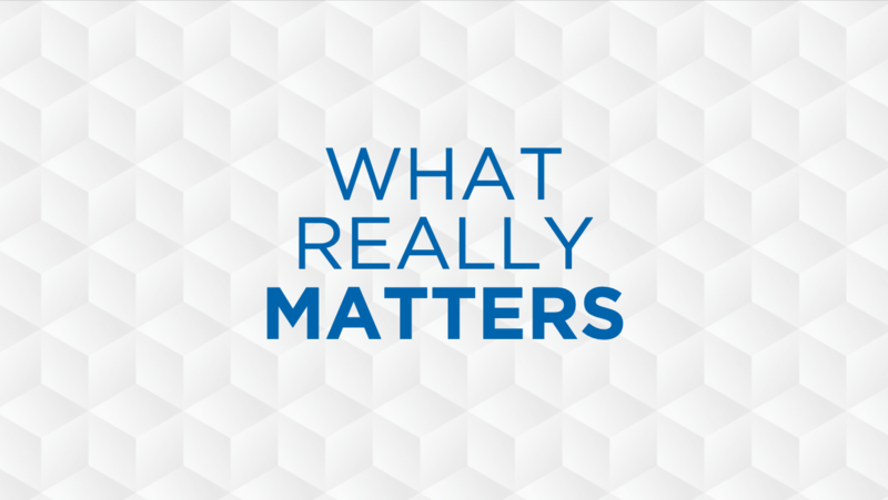 What Really Matters