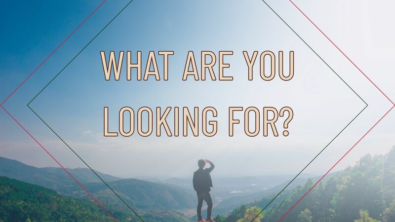 What Are You Looking For?