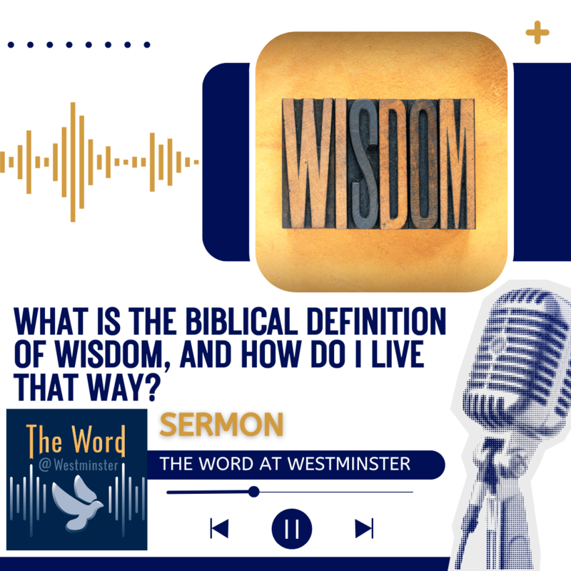 What is the biblical definition of wisdom, and how do I live that way? (Sermon)