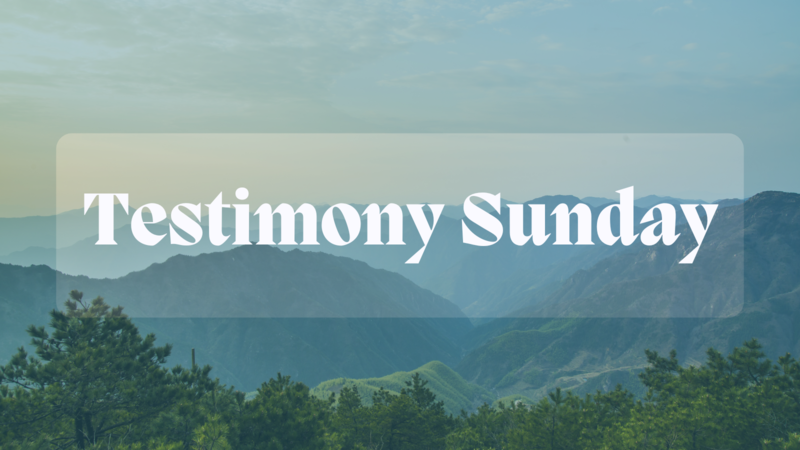 Testimony Sunday