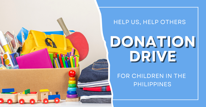 Donation Drive for Children in the Philippines