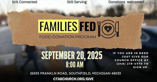 Families Fed Food Distribution