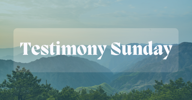 Testimony Sunday