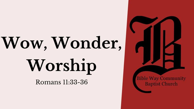 Wow, Wonder, Worship
