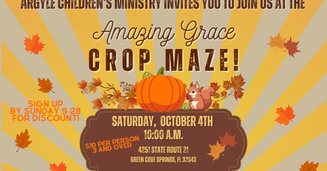 Amazing Grace Crop Maze Family Event