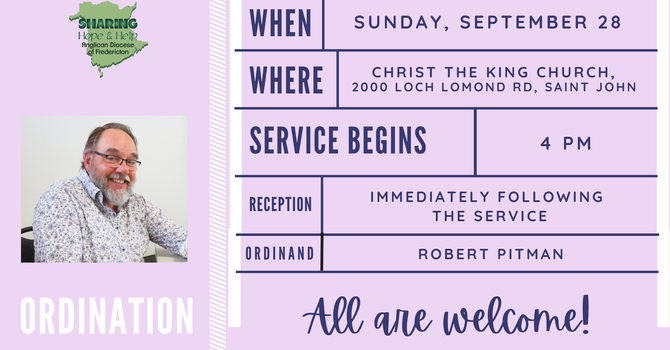 Ordination of Robert Pitman