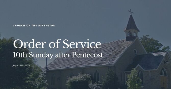Order of Service: Sunday, August 17 image