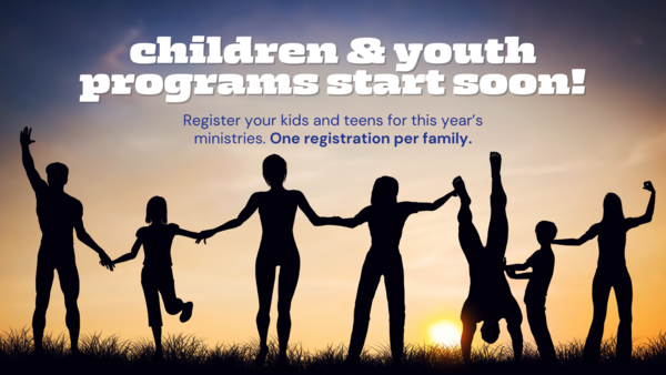 Register for Children's and Youth Programs