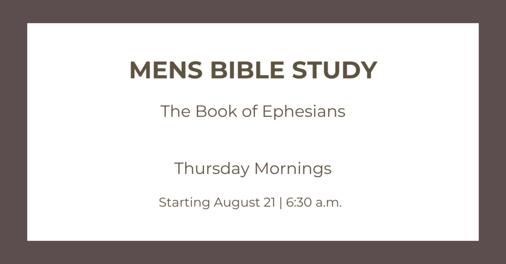Men's Bible Study - Ephesians 