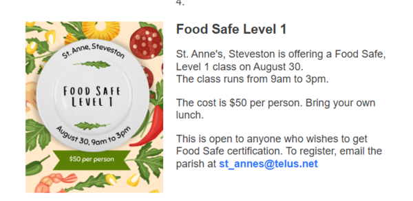 Foodsafe Level 1