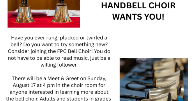 Bell Choir Meet and Greet