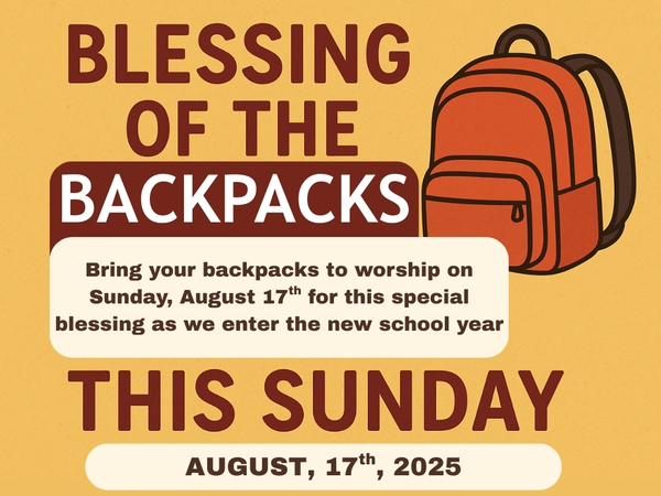 Blessing of the Backpacks