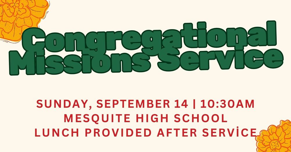Congregational Mission Sunday Service