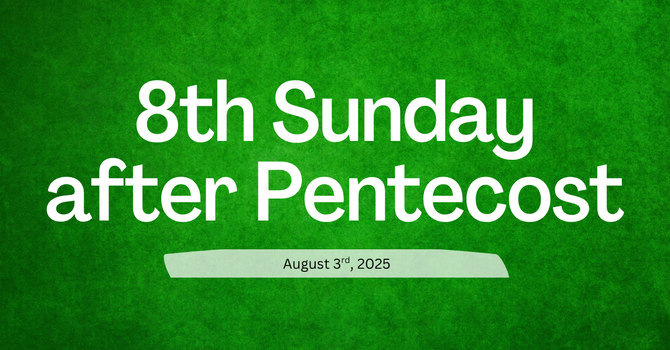 August 3rd, 2025 - Gospel & Sermon